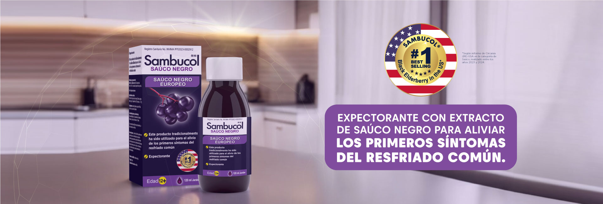 Expectorante con extracto de sauco negro | Sambucol